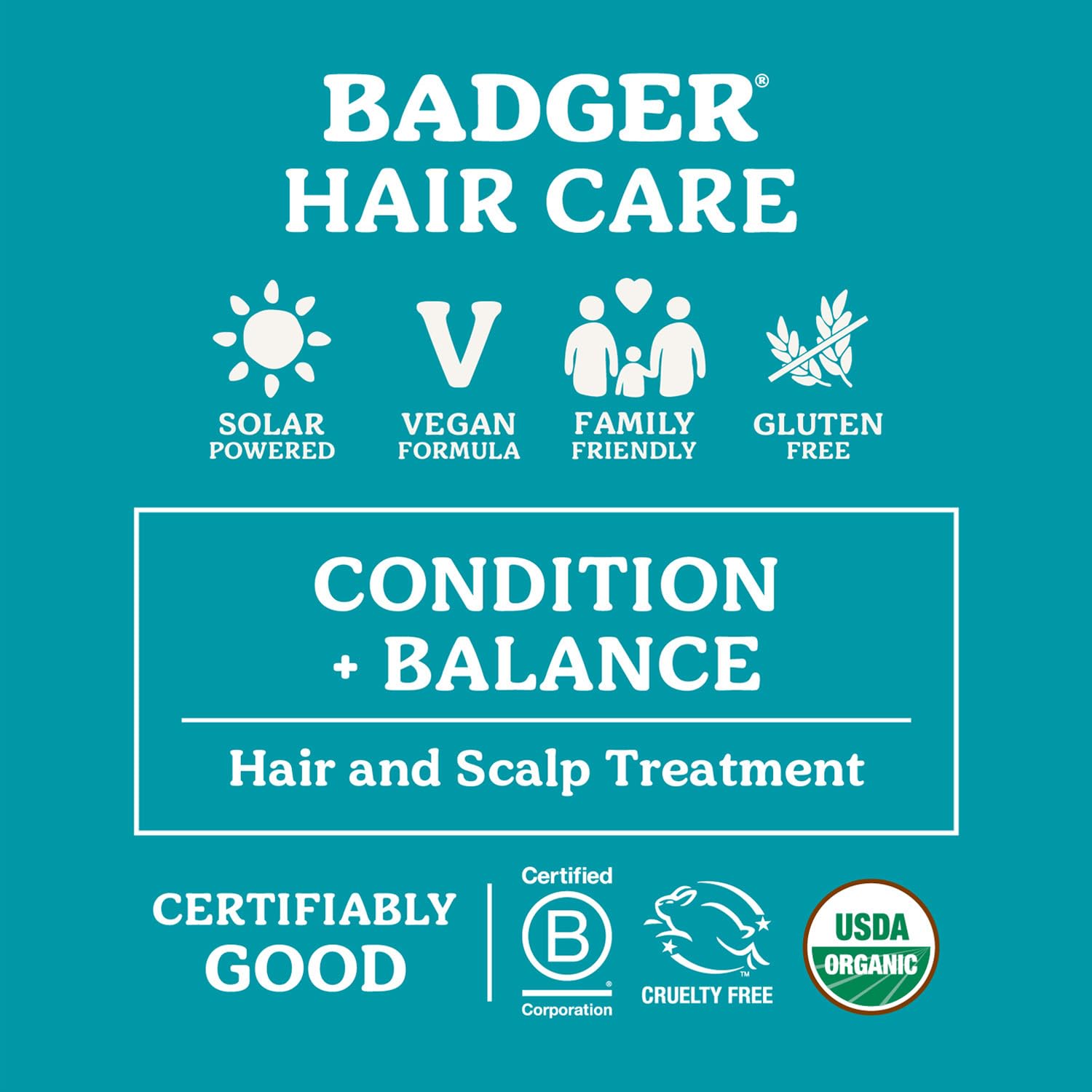 Badger Argan Hair Oil with bergamot and sandalwood aroma.