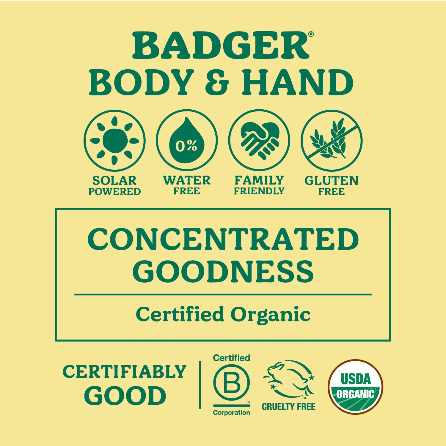Badger Balm fragrance-free packaging highlights sustainability and simple care.