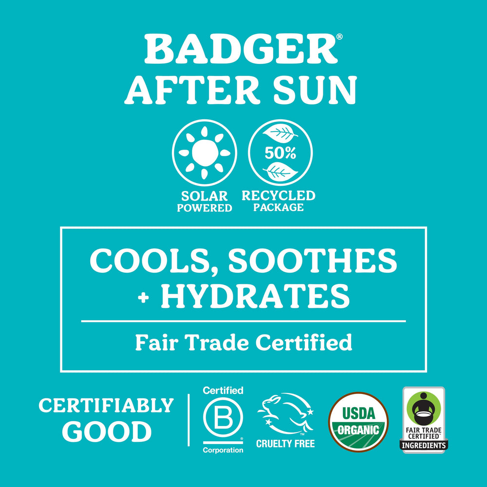 Texture and application of Badger Balm on sun-exposed skin