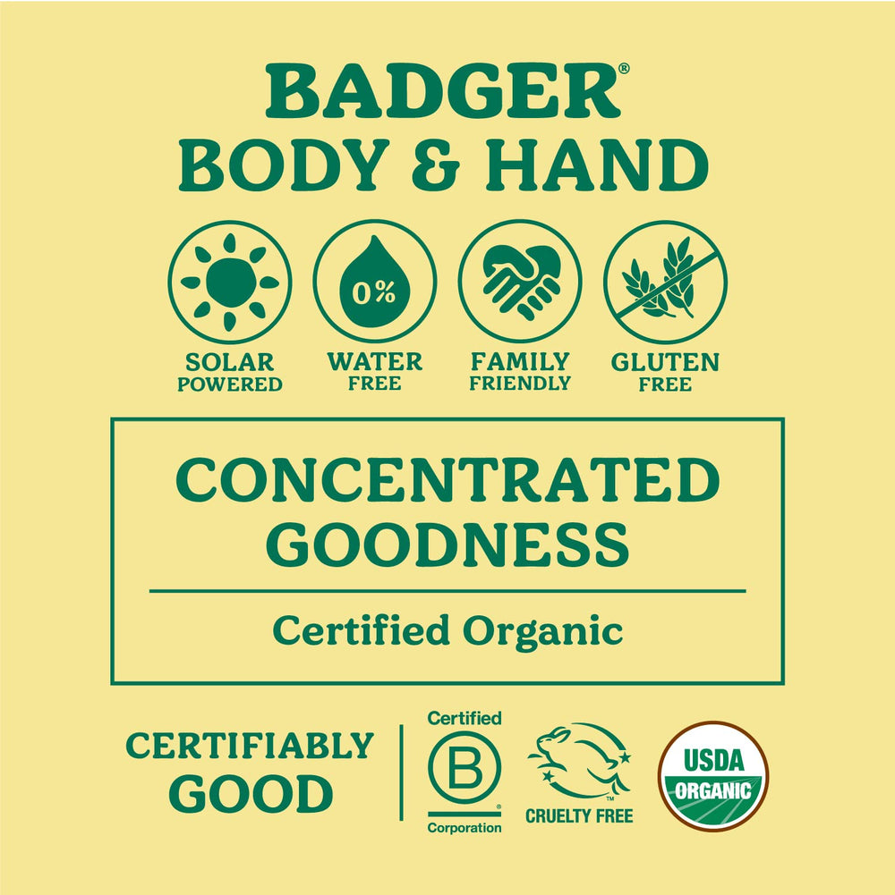 Badger Cuticle Care ingredients: shea, olive oil, castor oil for hydration