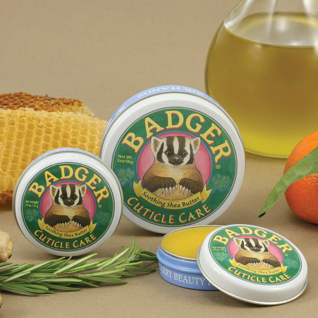 Badger Cuticle Care natural citrus scent with subtle fragrance notes