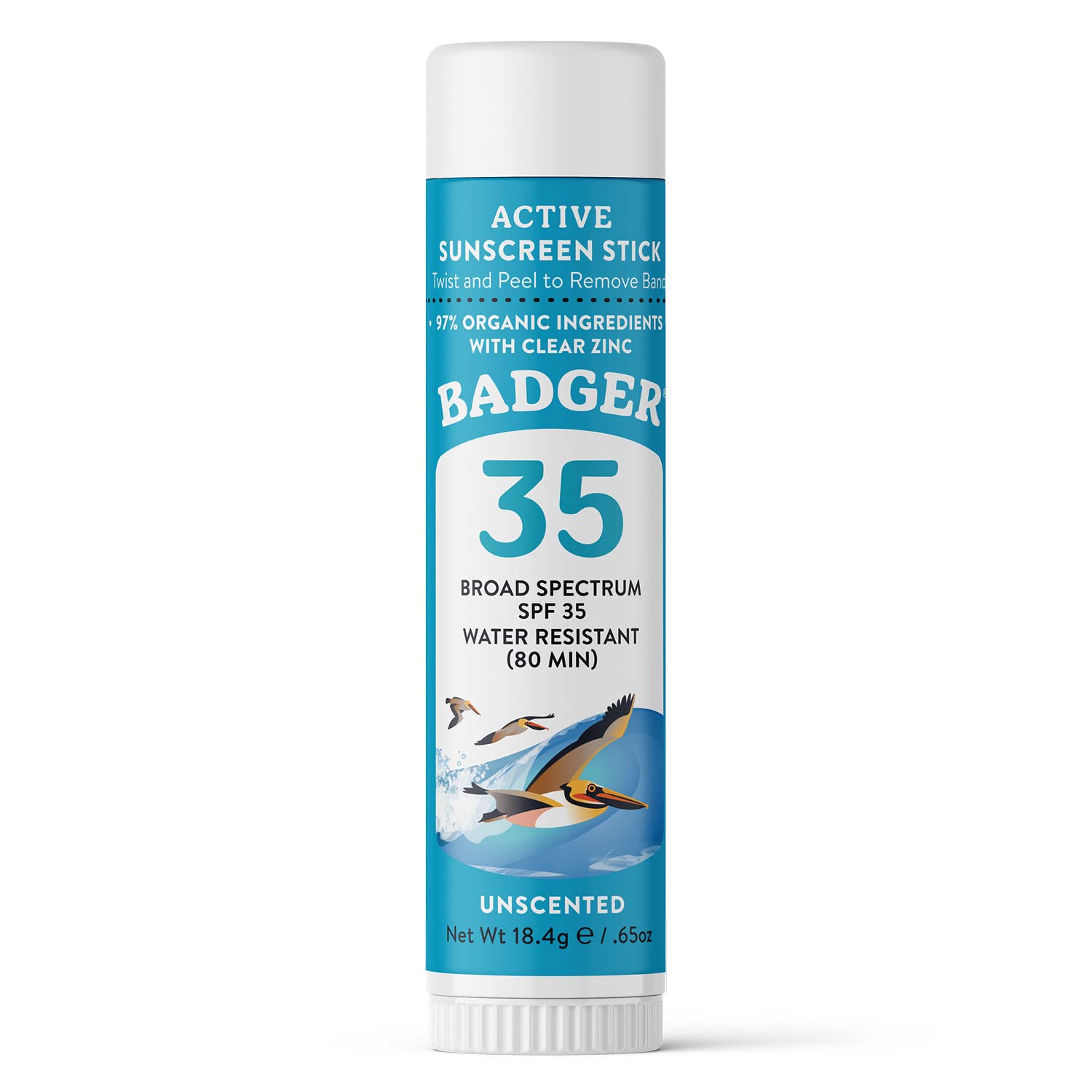 Badger face stick unscented application suitable for sensitive skin