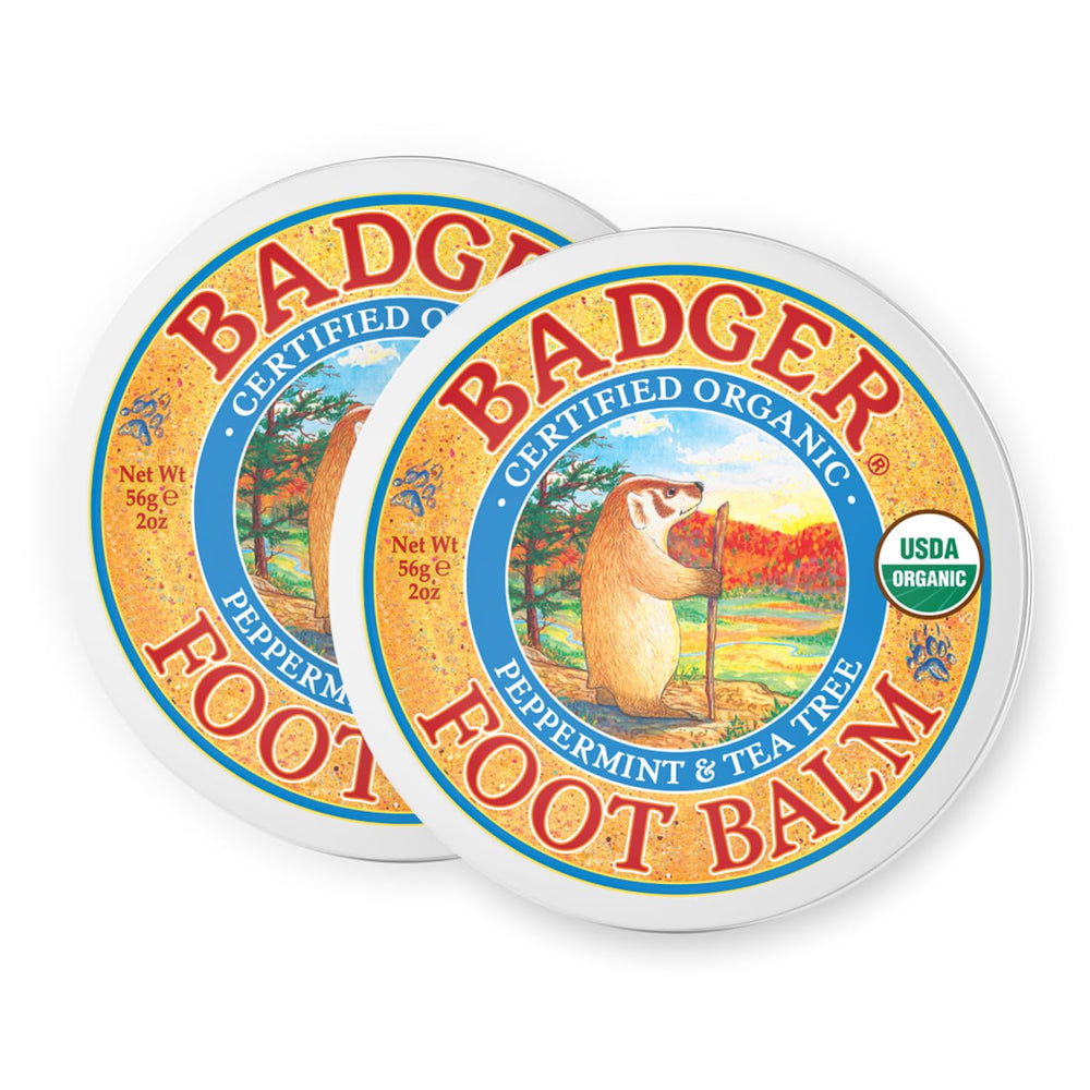 Badger Foot Balm 2oz tin for on the go foot care