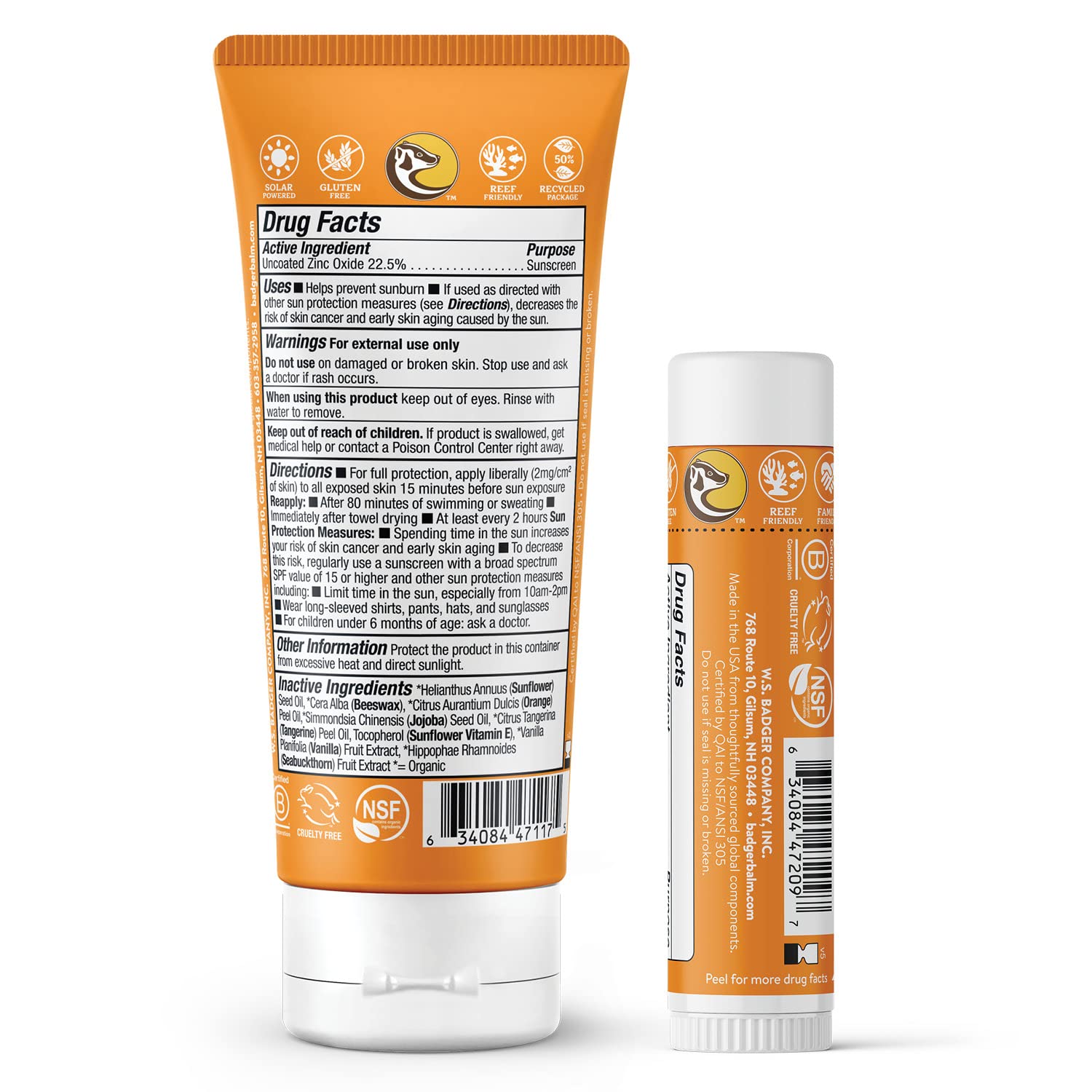 Badger Kids Mineral Sunscreen Stick SPF 35 for easy spot protection.