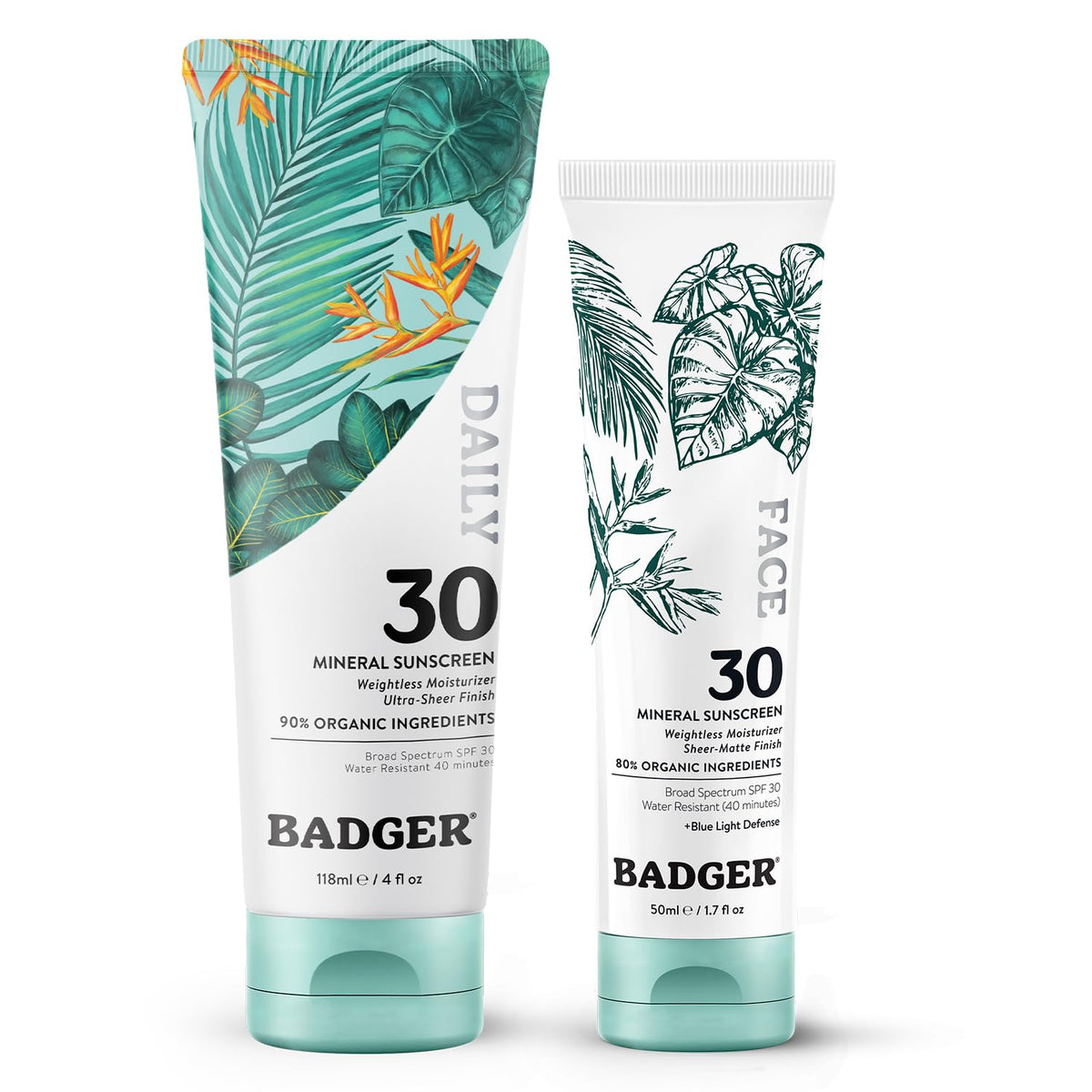 Badger Mineral Daily Face Sunscreen provides lightweight protection for everyday wear.
