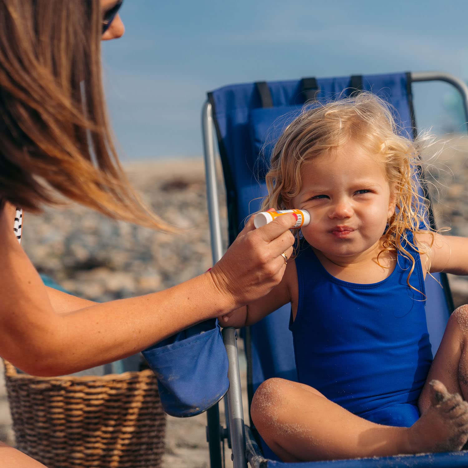 Badger Mineral Kids Sunscreen Face Stick remains water resistant up to 80 minutes.