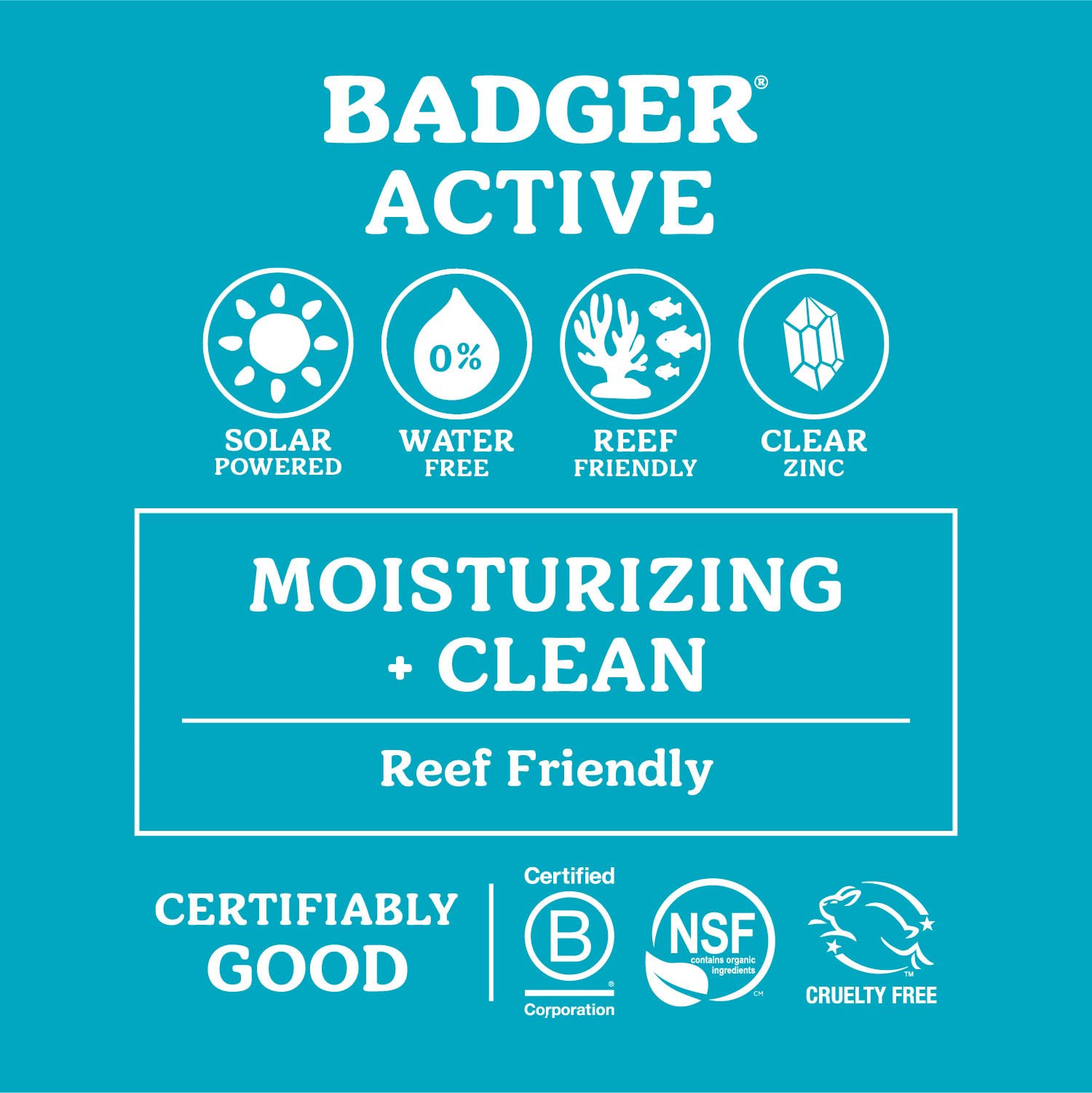 Badger Mineral Sunscreen Face Stick travel size compact held in hand.
