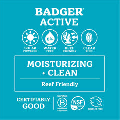 Badger unscented mineral sunscreen designed for sensitive skin.