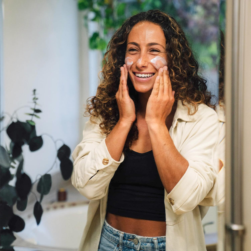 Badger USA-made cruelty-free sunscreen in recyclable tube.