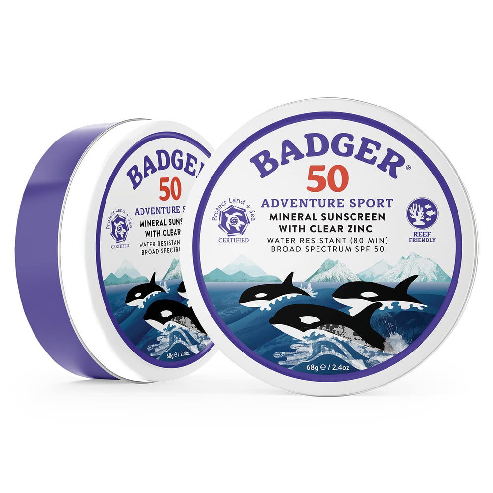 Badger sunscreen in use during activity showing water resistance