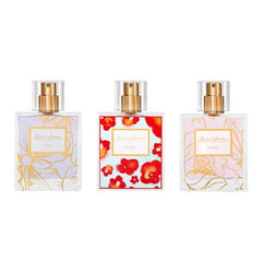 Badgley Mischka Overture Poppy bottle capturing citrus and rose for a classy evening scent