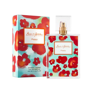 Badgley Mischka Poppy EDP spray captures the bright opening of the fragrance.