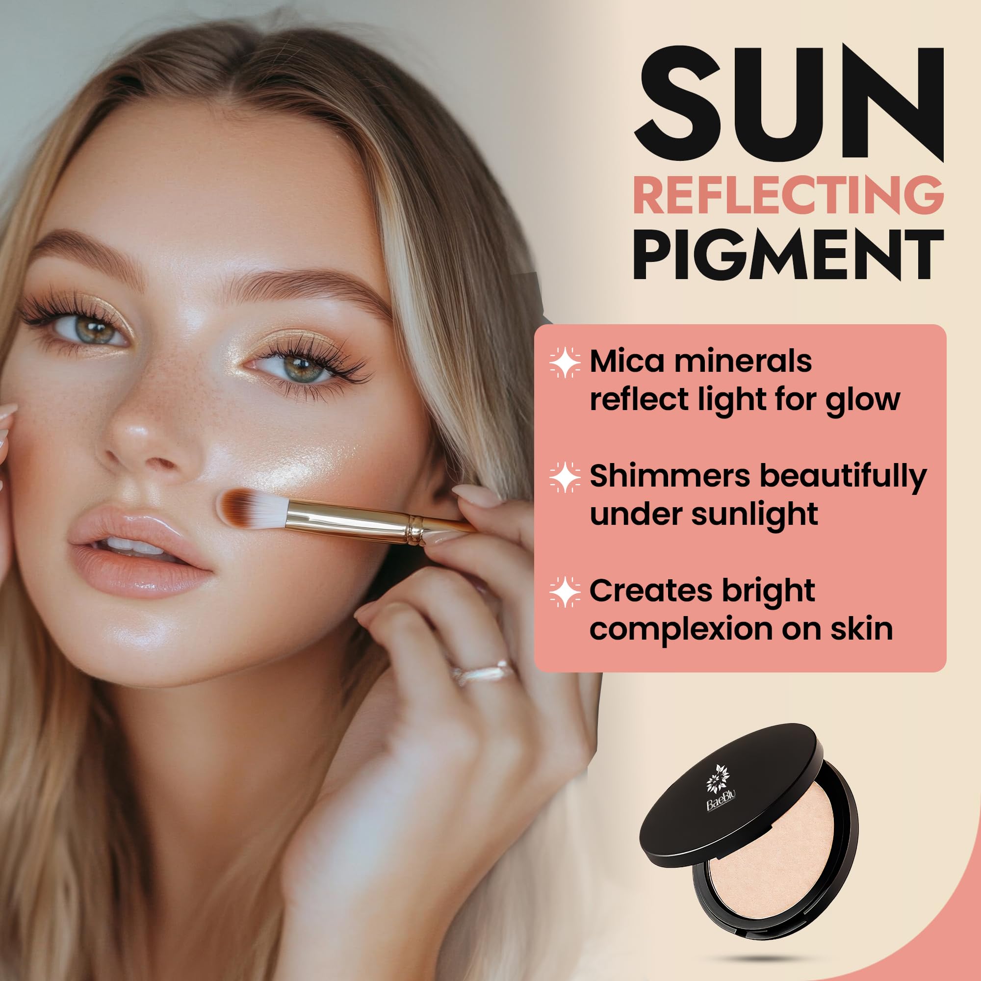 BaeBlu cruelty-free glow suitable for travel touch-ups