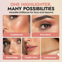BaeBlu Organic Highlighter Diamond Dust adds body shimmer