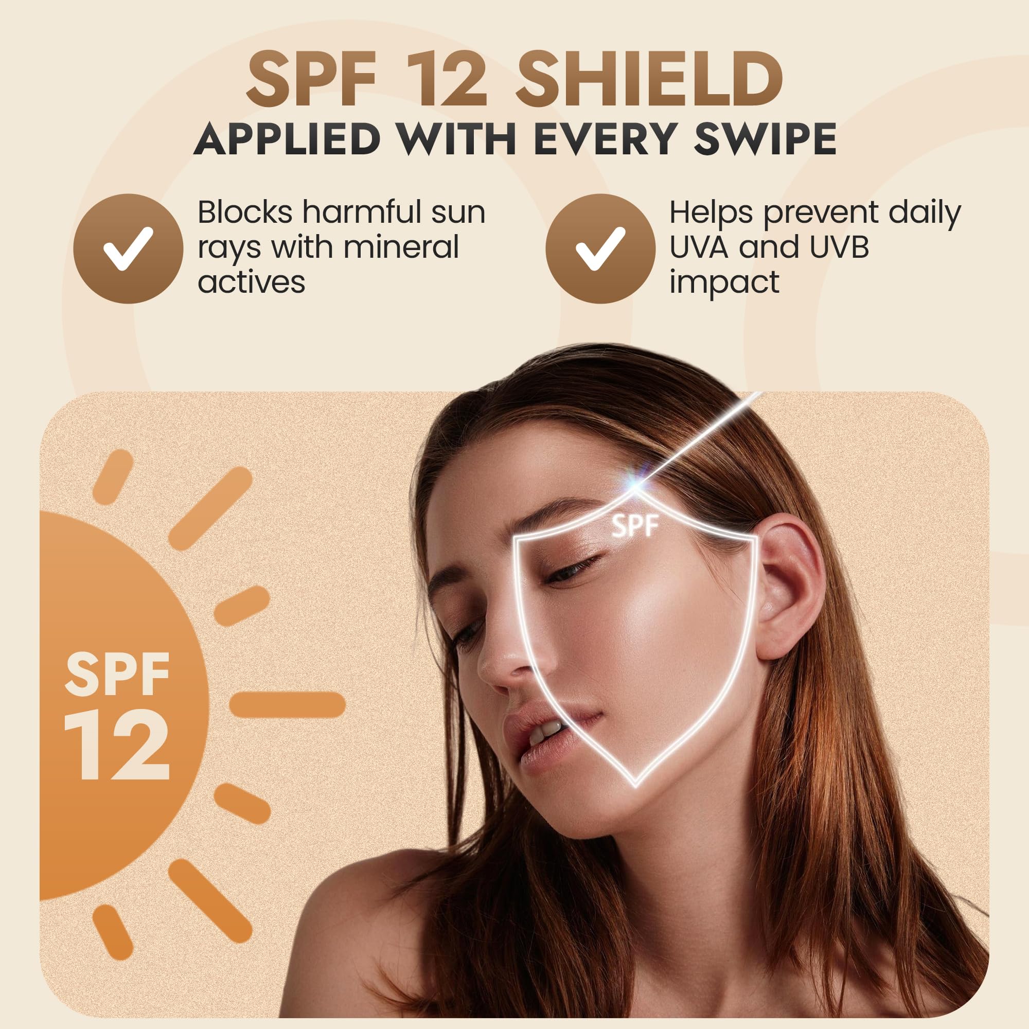 Graphic highlighting non-nano zinc and titanium dioxide sun protection
