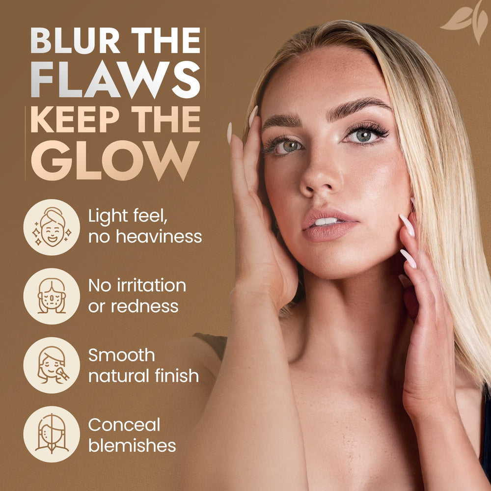 Skin swatch of Instafame foundation blending naturally