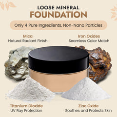 Close-up of InstaFame powder texture with a finely milled look