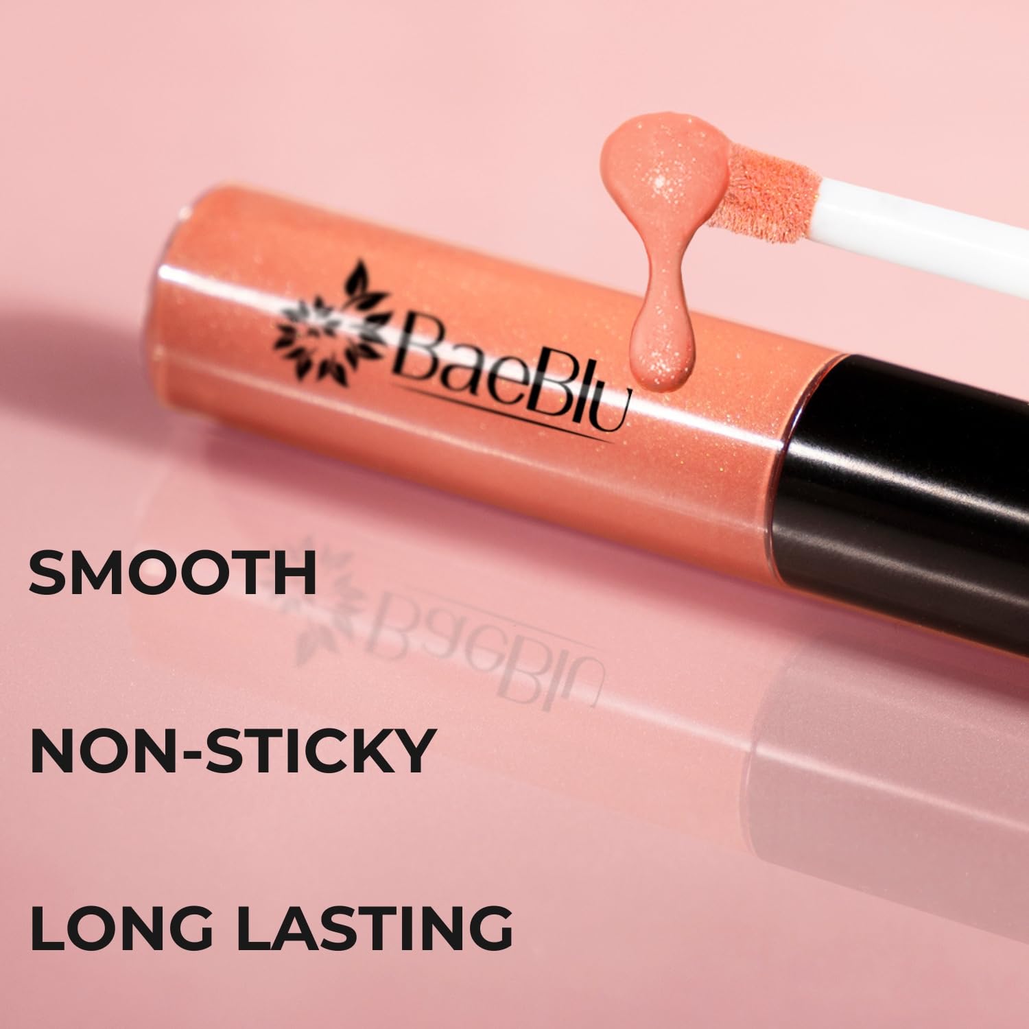 Baeblu natural, USA-made lip gloss safe for daily use.