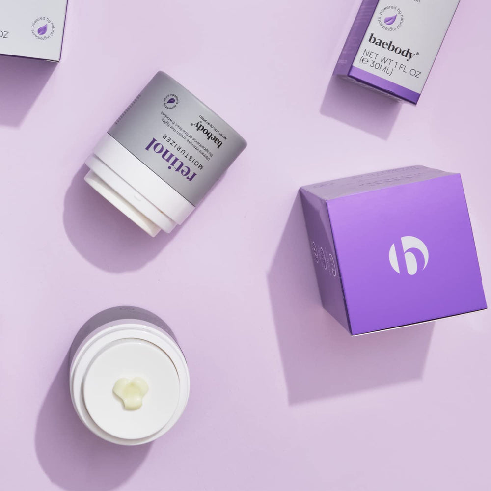 Baebody retinol cream on store shelf to compare options