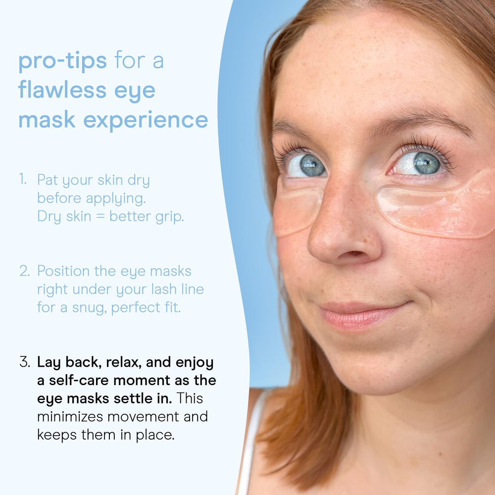 Baebody Snail Mucin Under Eye Patches close-up texture showing smooth, hydrating film.