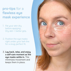 Baebody Snail Mucin Under Eye Patches close-up texture showing smooth, hydrating film.