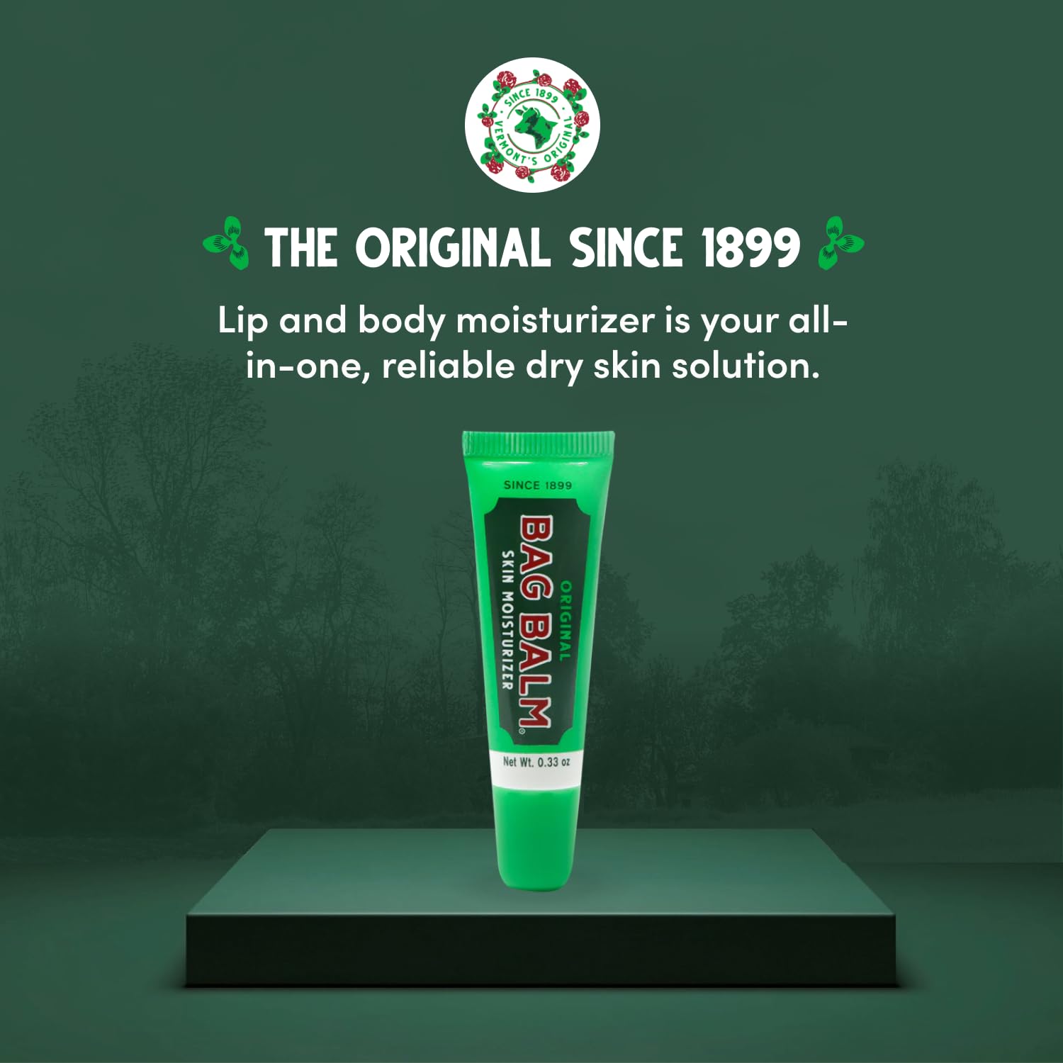 Bag Balm four-pack lip balm tubes for on-the-go lip care and hydration.
