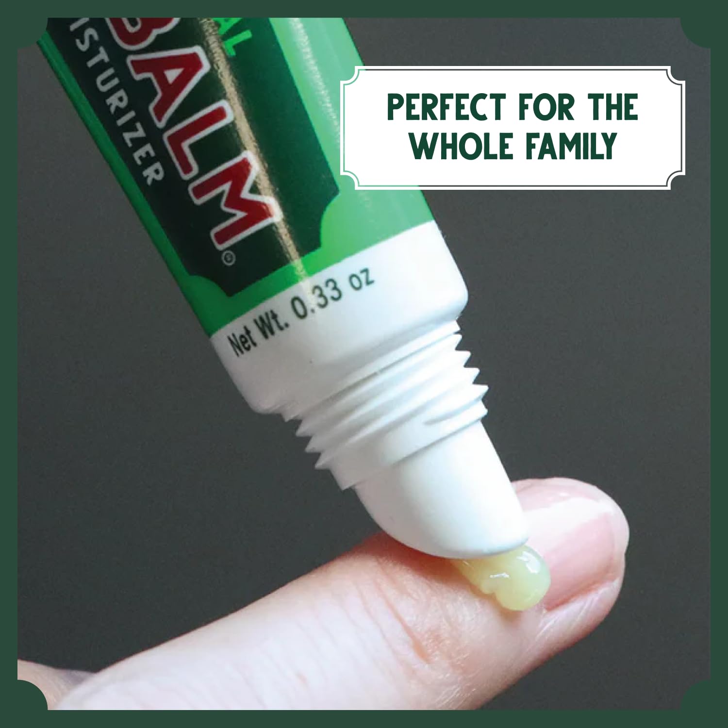 Bag Balm fragrance-free formula with no added colors or alcohol supports clean use.