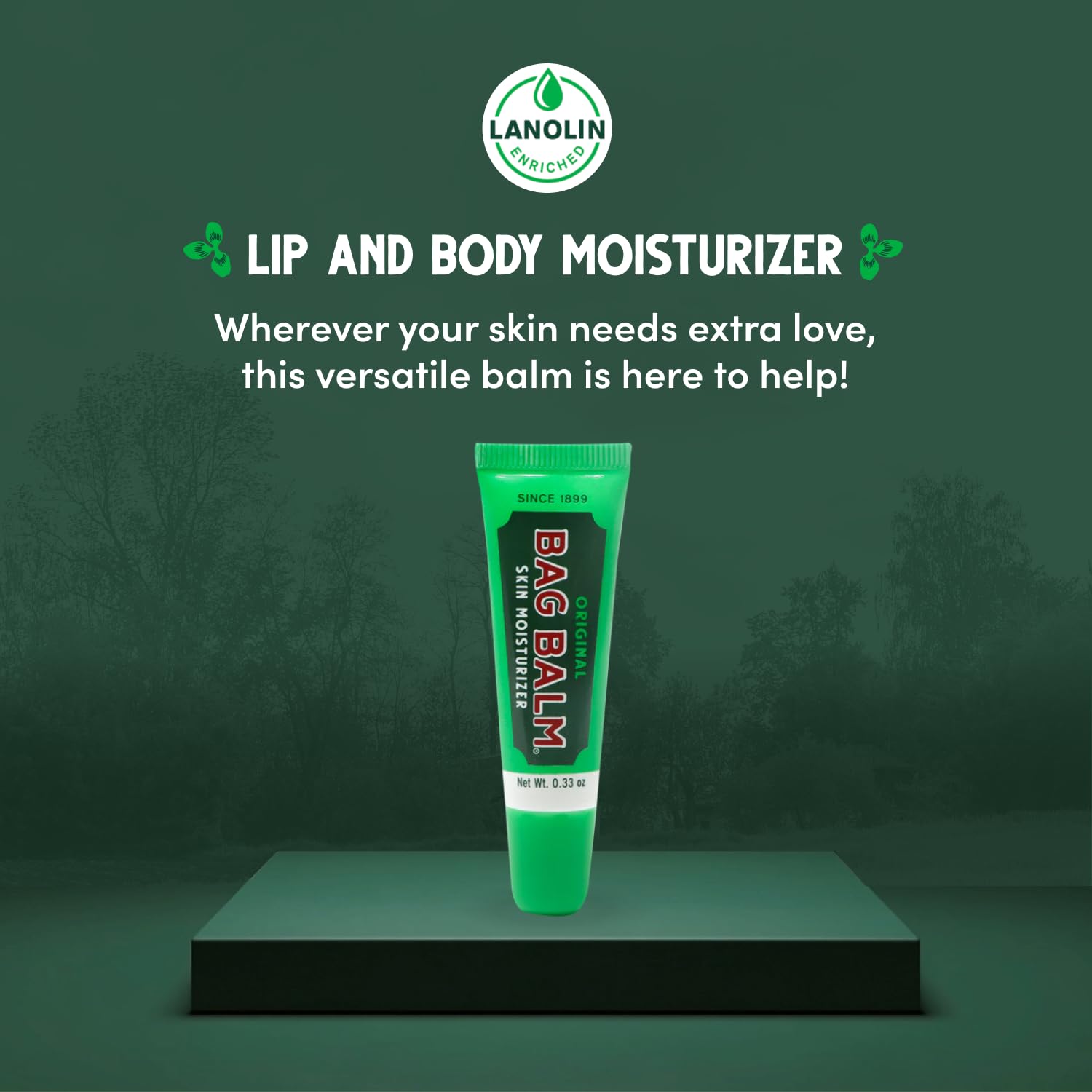 Bag Balm lip balm tube applicator enables easy application on dry lips.