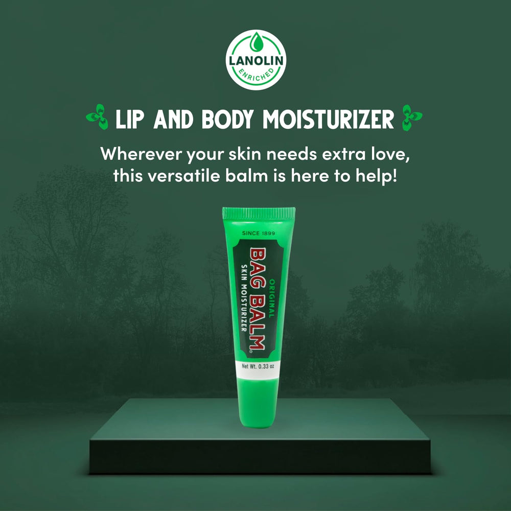 Bag Balm lip balm tube applicator enables easy application on dry lips.