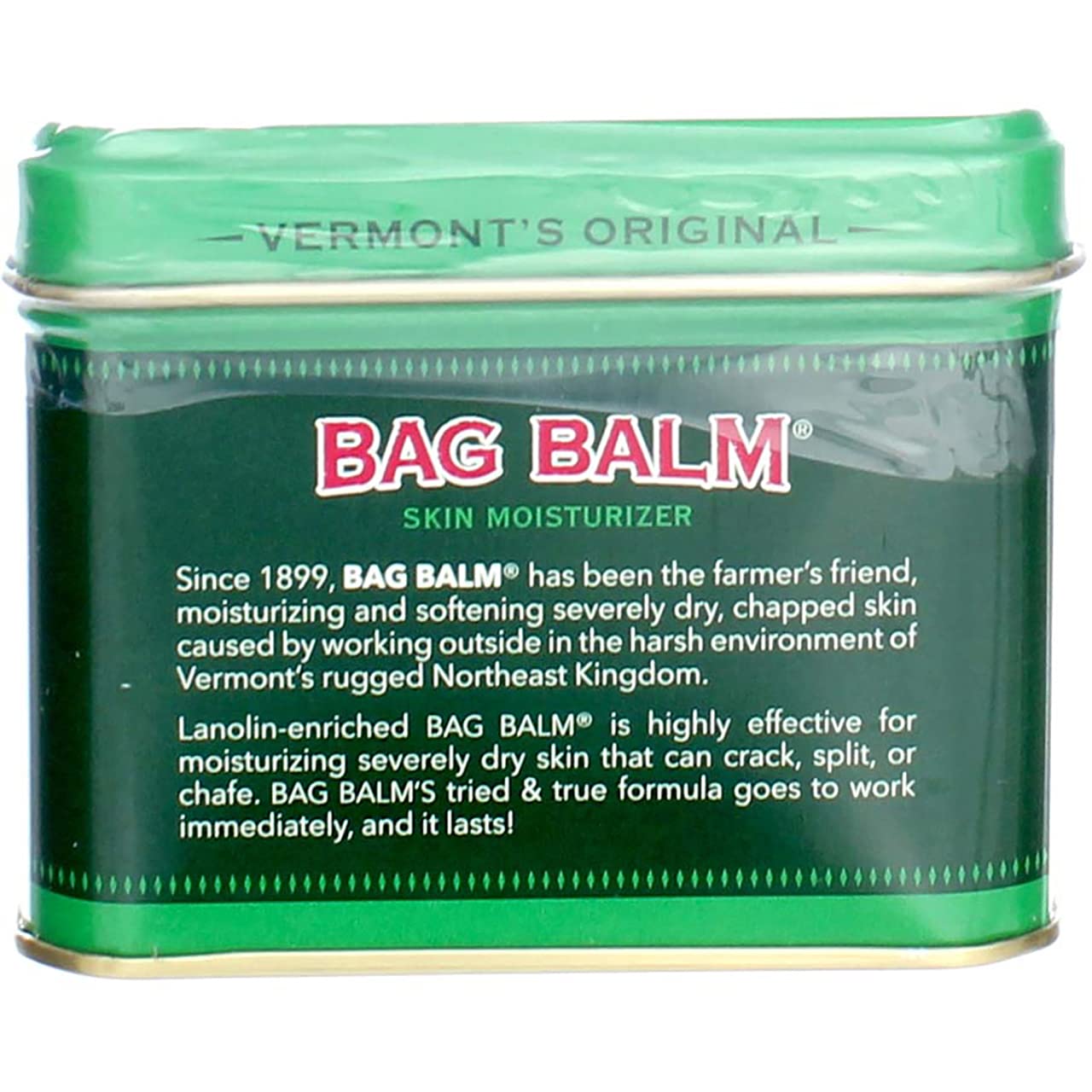 Bag Balm used on lips and nails for hydration and gentle care