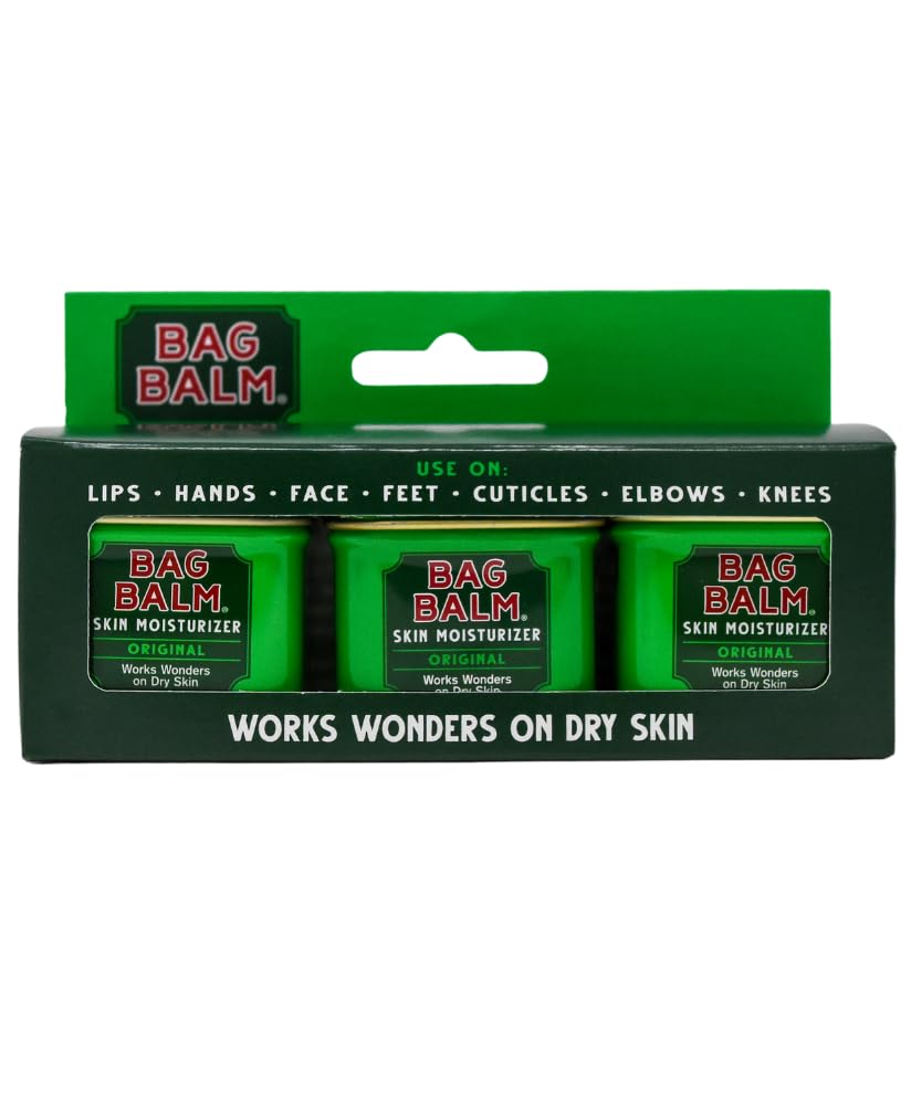 Bag Balm mini tin gift pack shown for convenient on-the-go moisture.