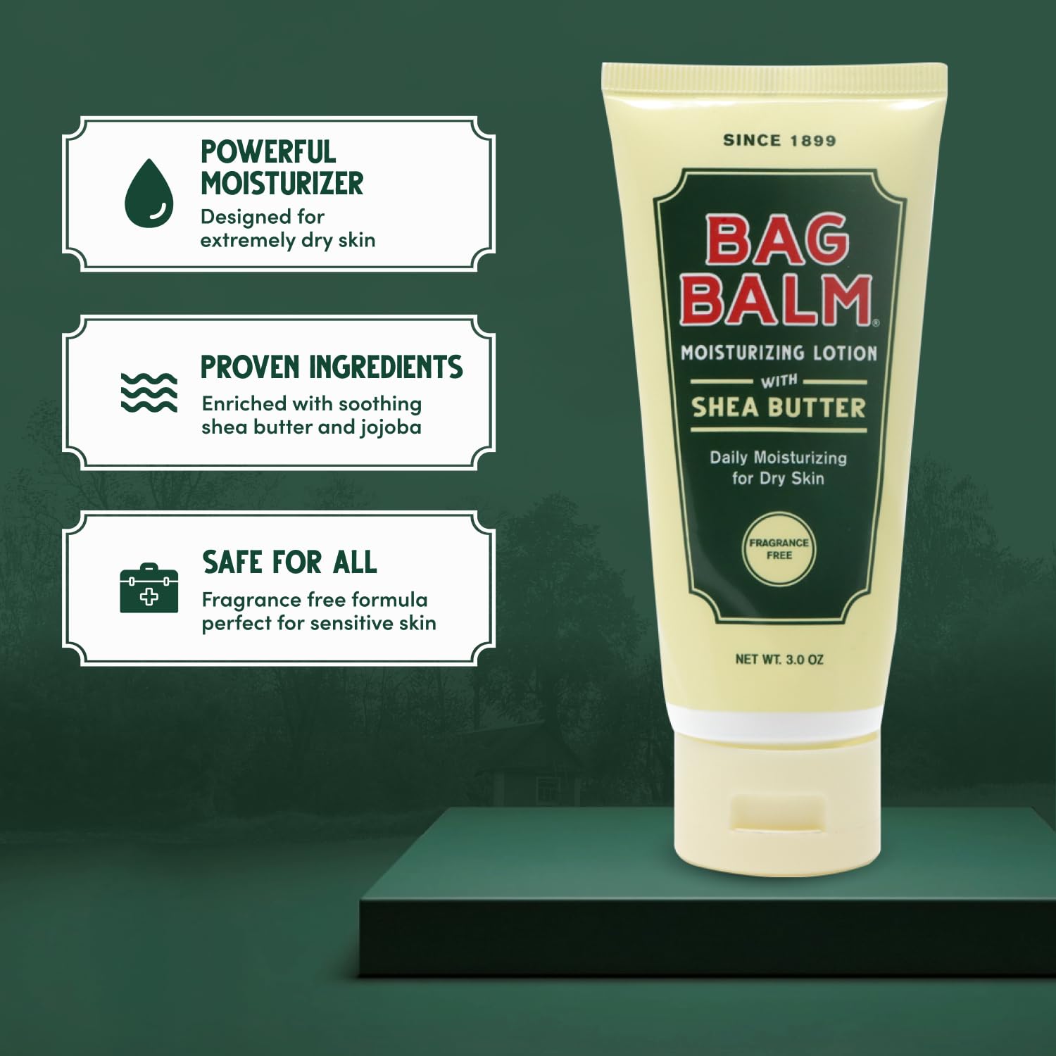 Bag Balm non-greasy cream absorbs quickly, leaving silky hands.
