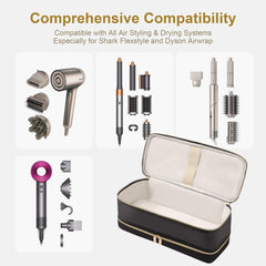 BAGCRAZY Dyson Airwrap travel case portable-handle offers easy carrying for trips.