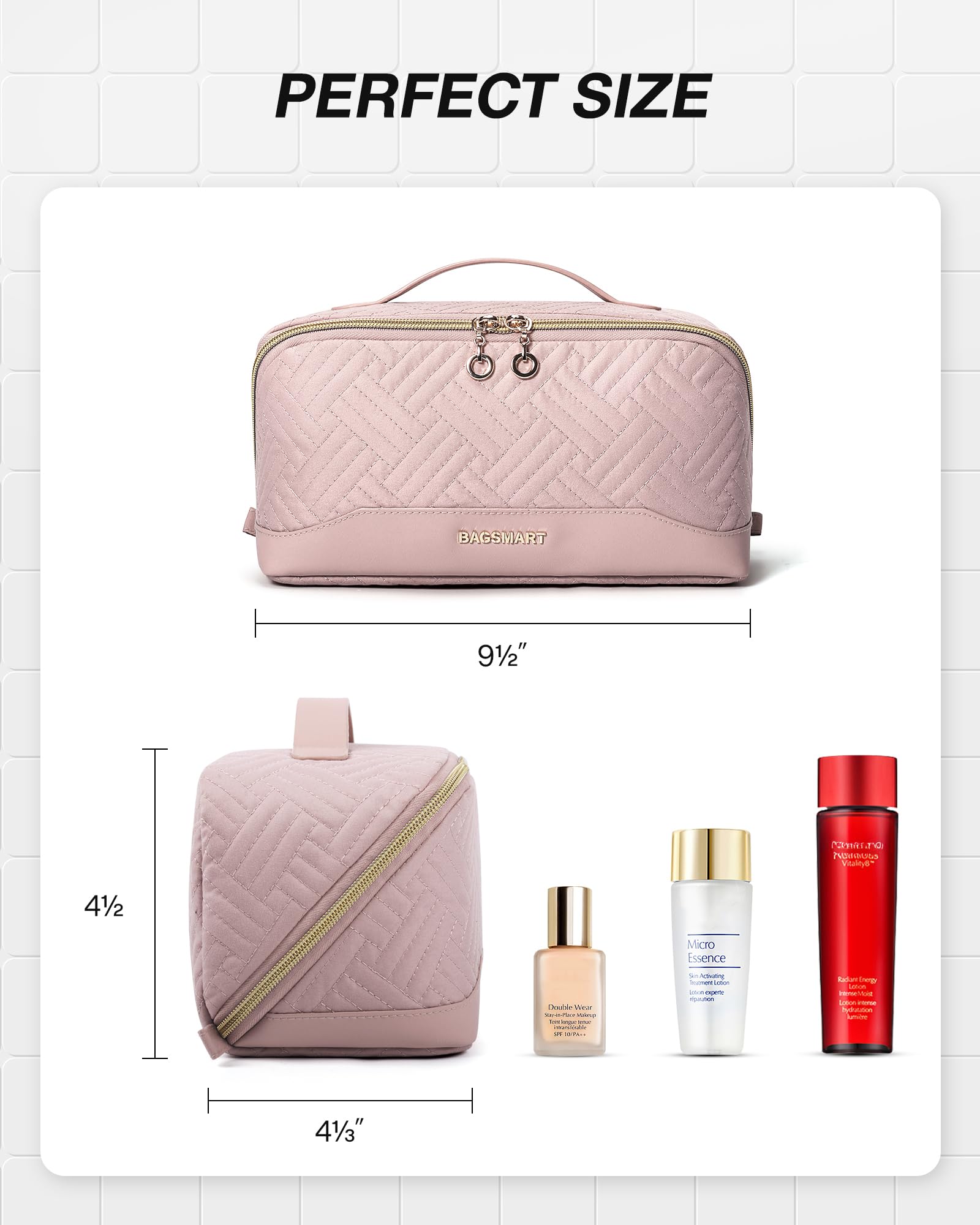 BAGSMART travel pouch versatile for toiletries and daily essentials