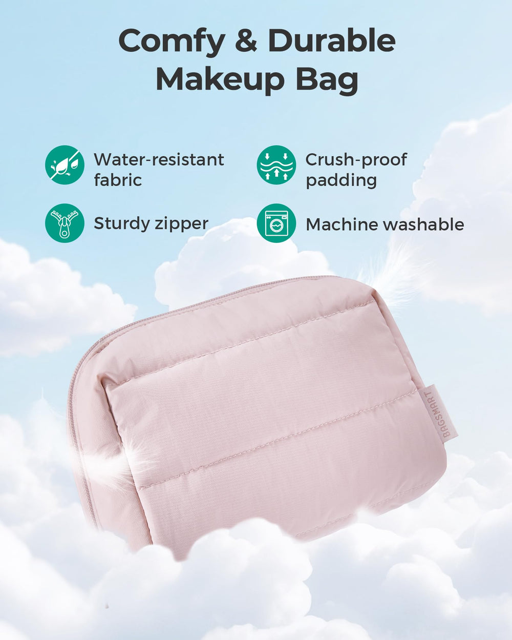 BAGSMART gym-to-globe travel pouch suits daily commutes and trips