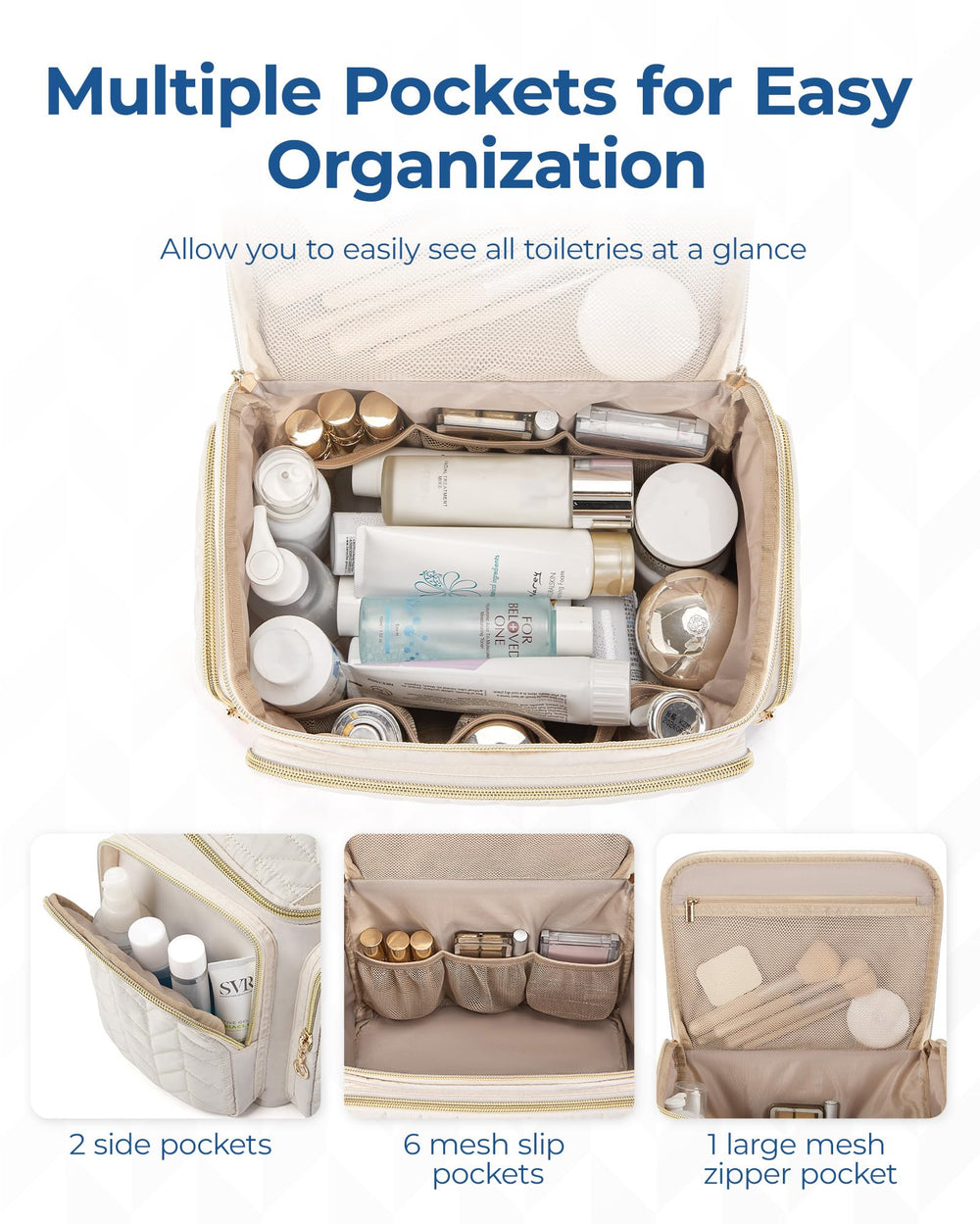 BAGSMART bag highlights handle design for easy lifting during travel.