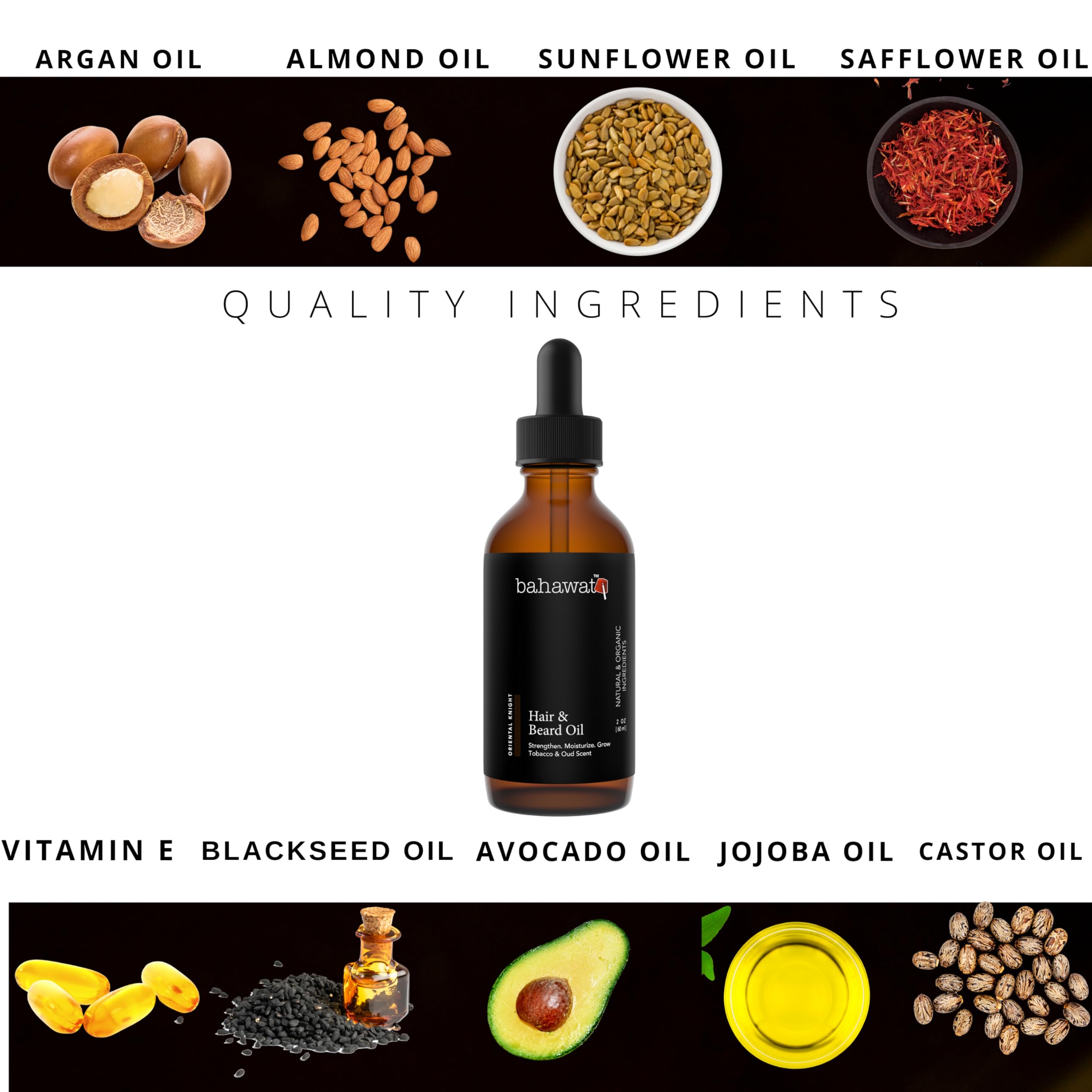 BAHAWAT beard oil application hands showing easy daily ritual