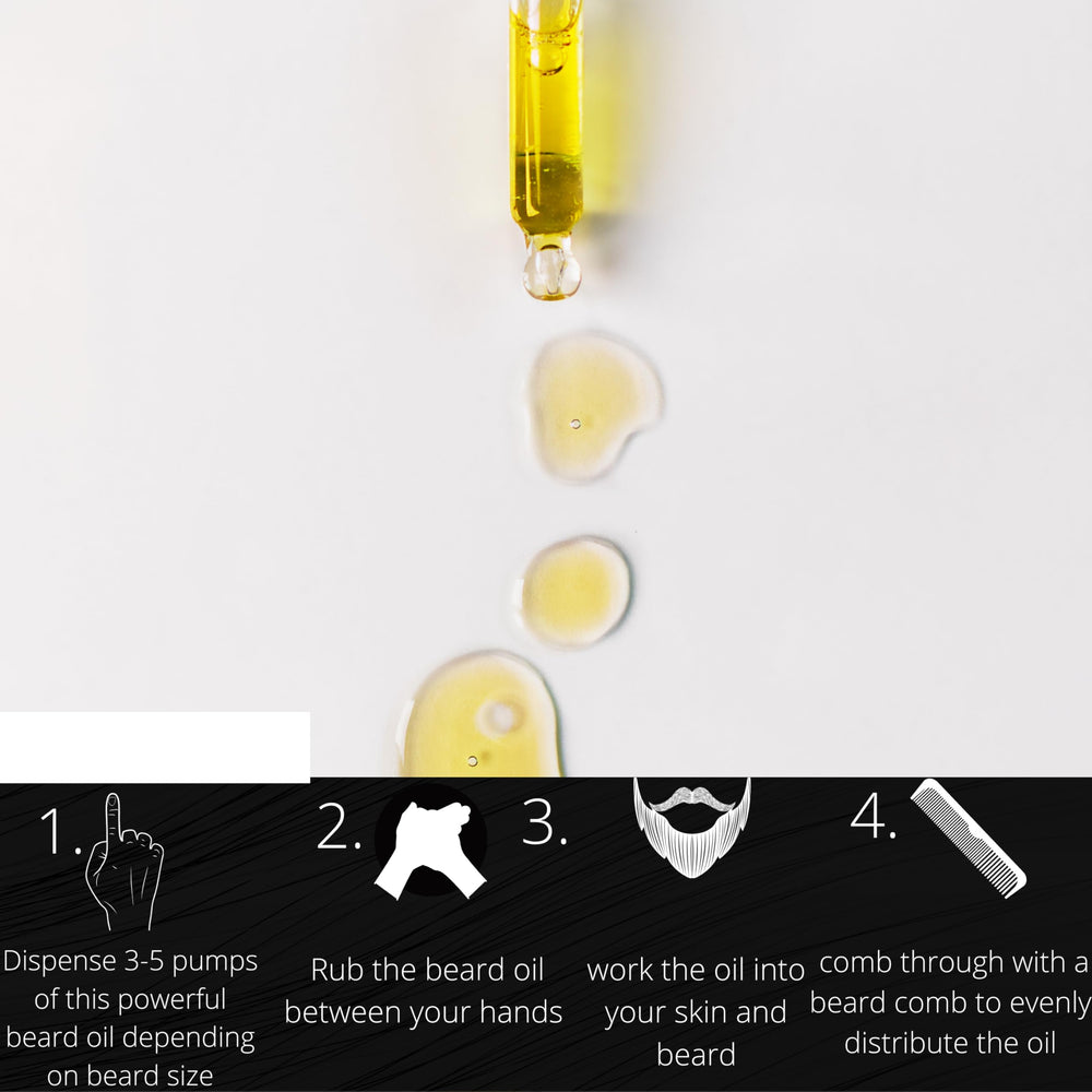 BAHAWAT beard oil argan jojoba ingredients close-up highlighting natural nourishment