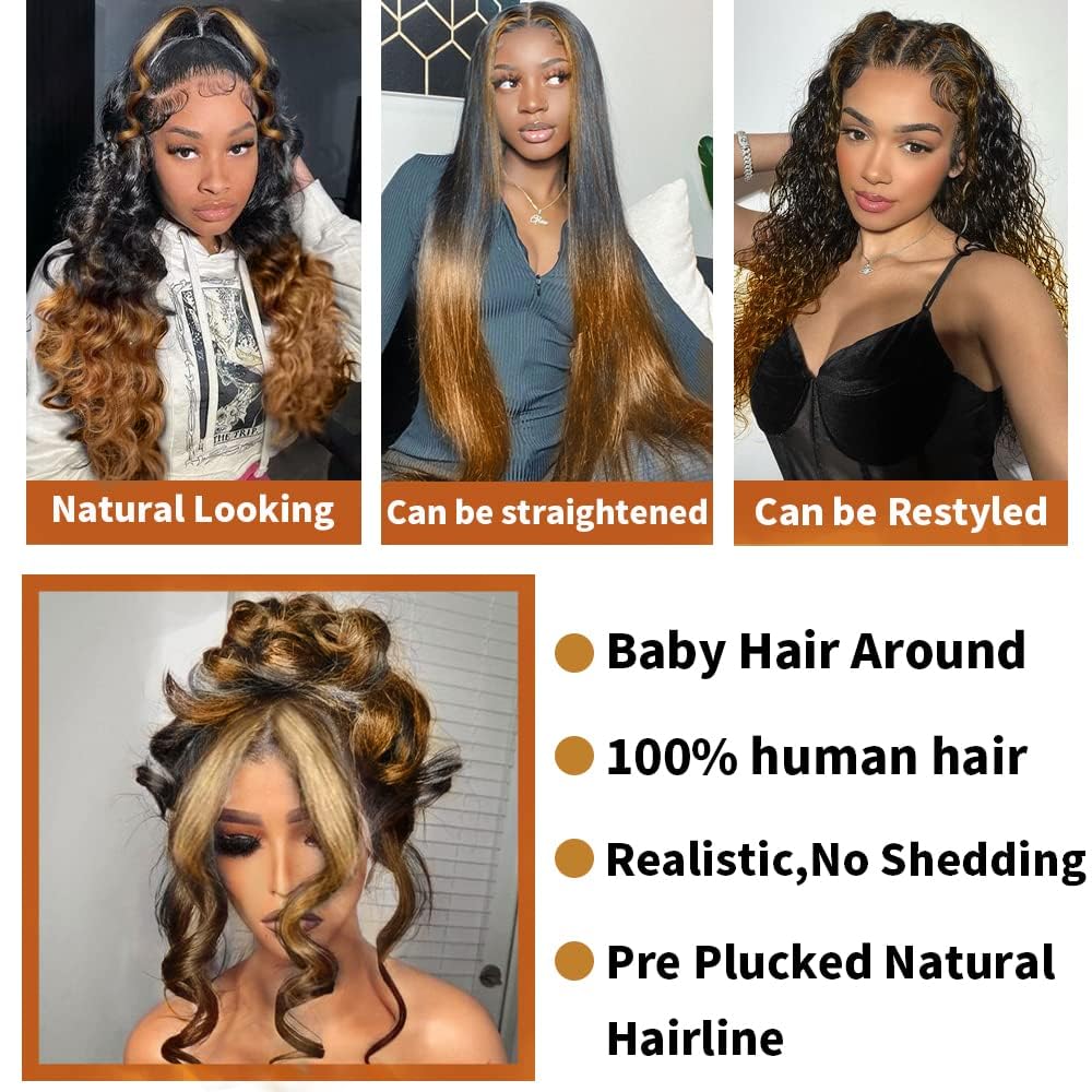 BAIICS Body wave lace front wig provides natural movement and styling flexibility.