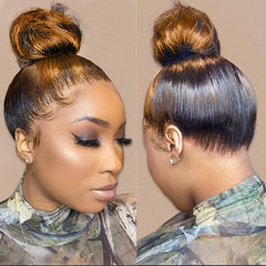 BAIICS Pre-plucked baby hair 360 wig offers easy, convincing edges.