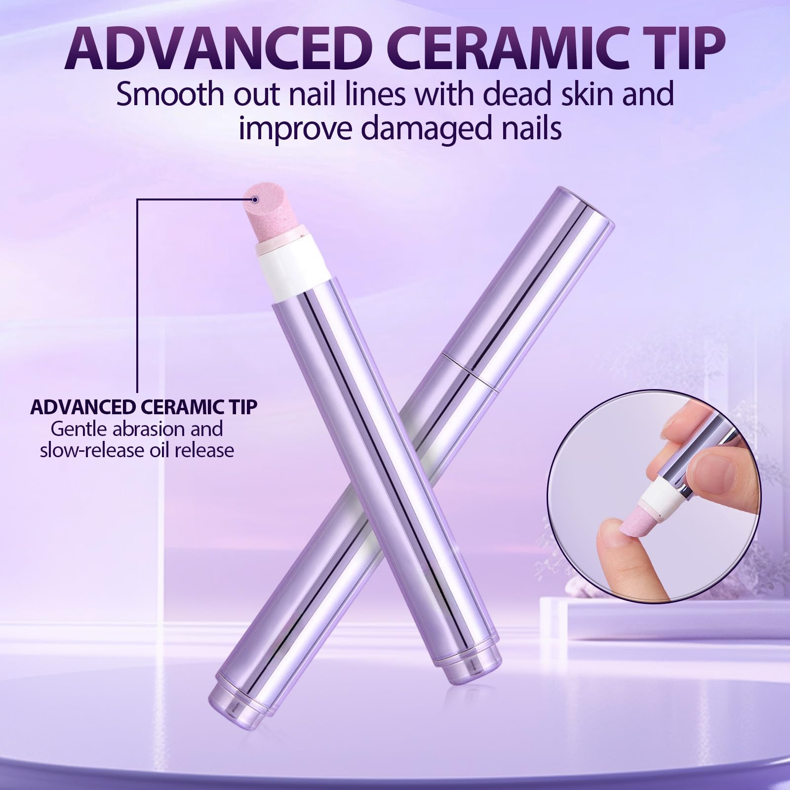 BaiKupo cuticle pusher nail oil pen for smoother cuticles at home.