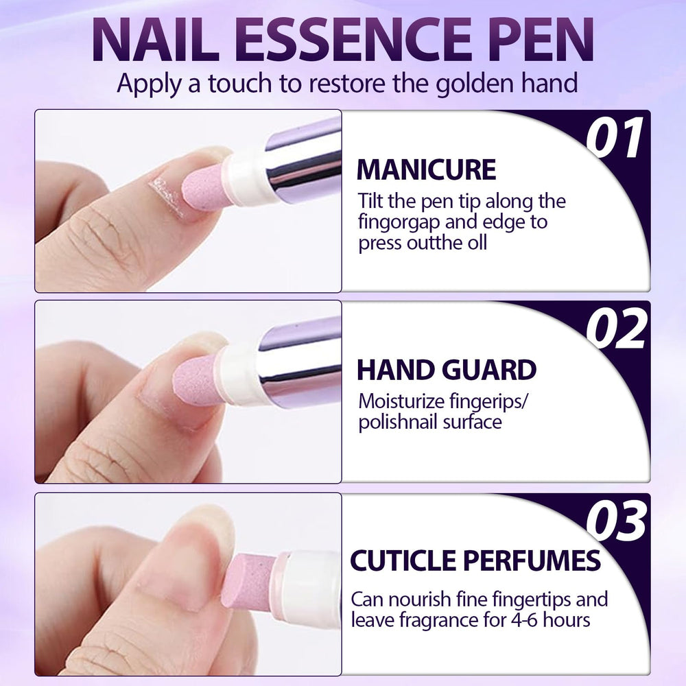 BaiKupo compatible with gel and acrylic nails for nourishing maintenance.