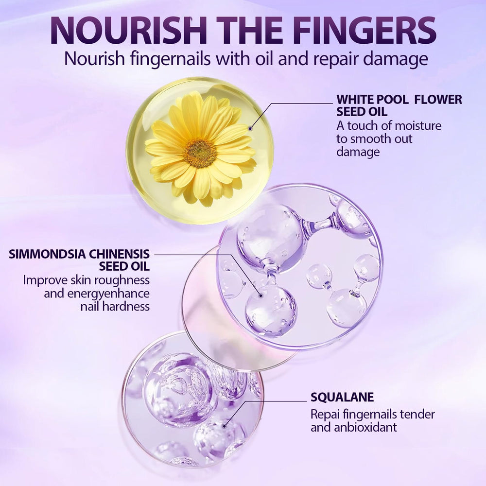 BaiKupo nail oil pen with floral scent enhances daily care.