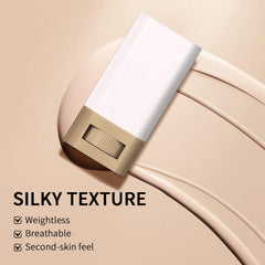 BAISEN DIARY Beauty Balm close-up showing dewy finish on skin.