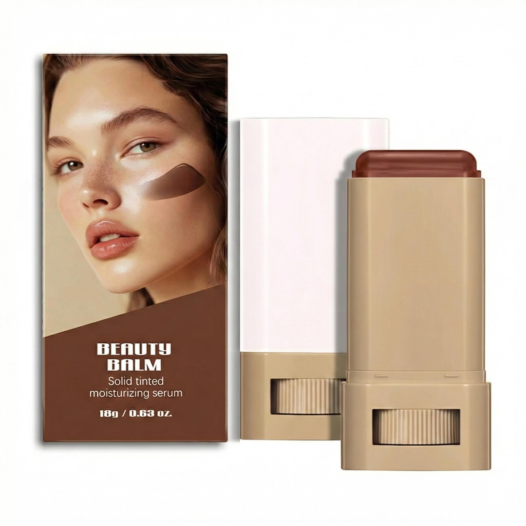 BAISEN DIARY Beauty Balm Stick packaging closeup highlights sleek, travel-friendly design