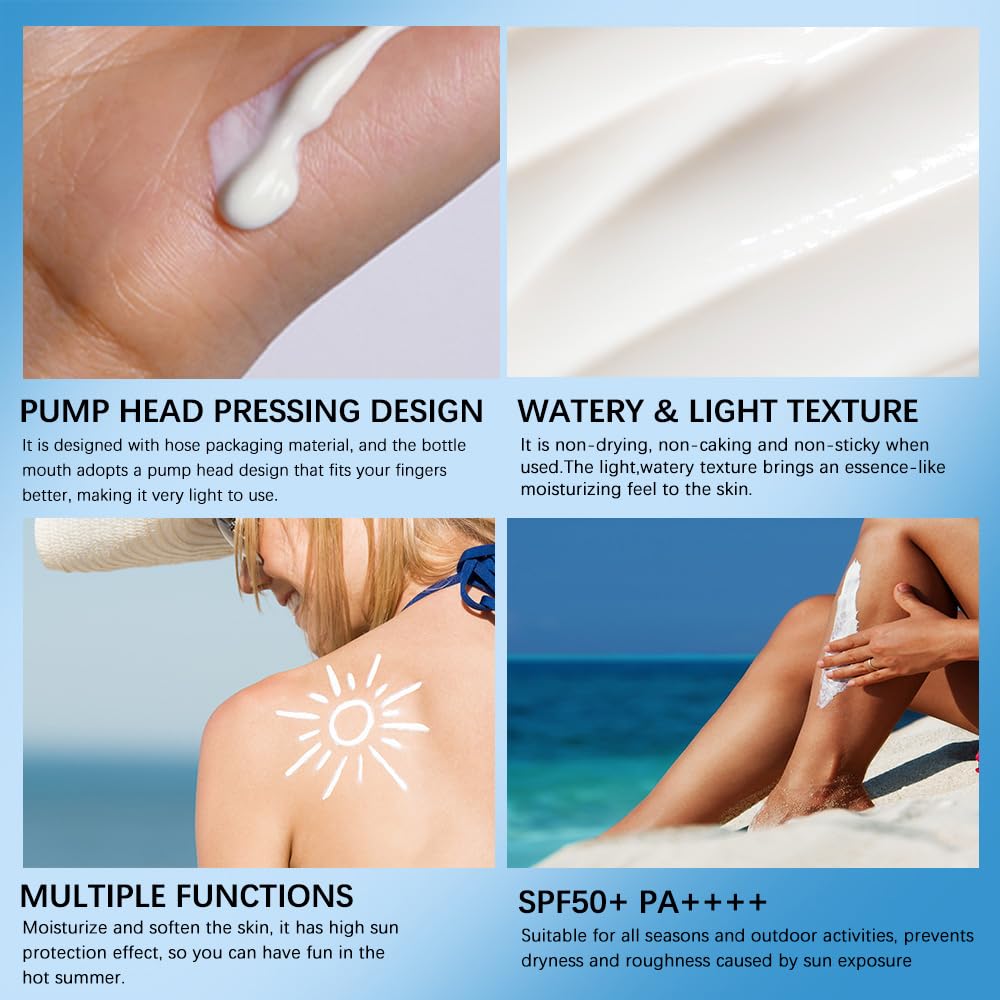 Close-up of BAISEN DIARY Centella sunscreen application showing quick absorption.