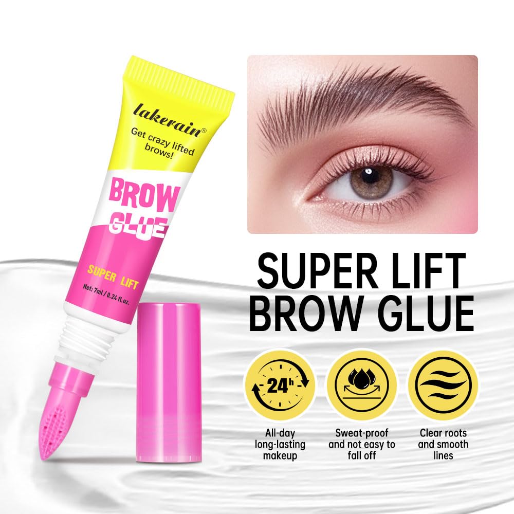BAISEN DIARY Fluffy brow lift close-up showing feathered finish