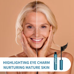BAISEN DIARY Mature eyes close-up shows precise wand lifting lashes.