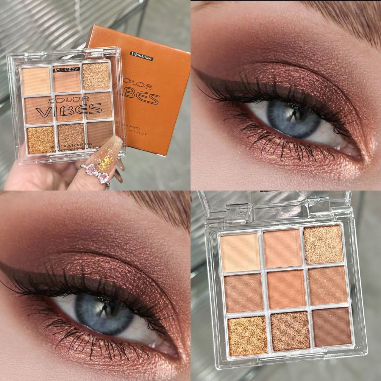 BAISEN DIARY nude glitter shade creates subtle sparkle.