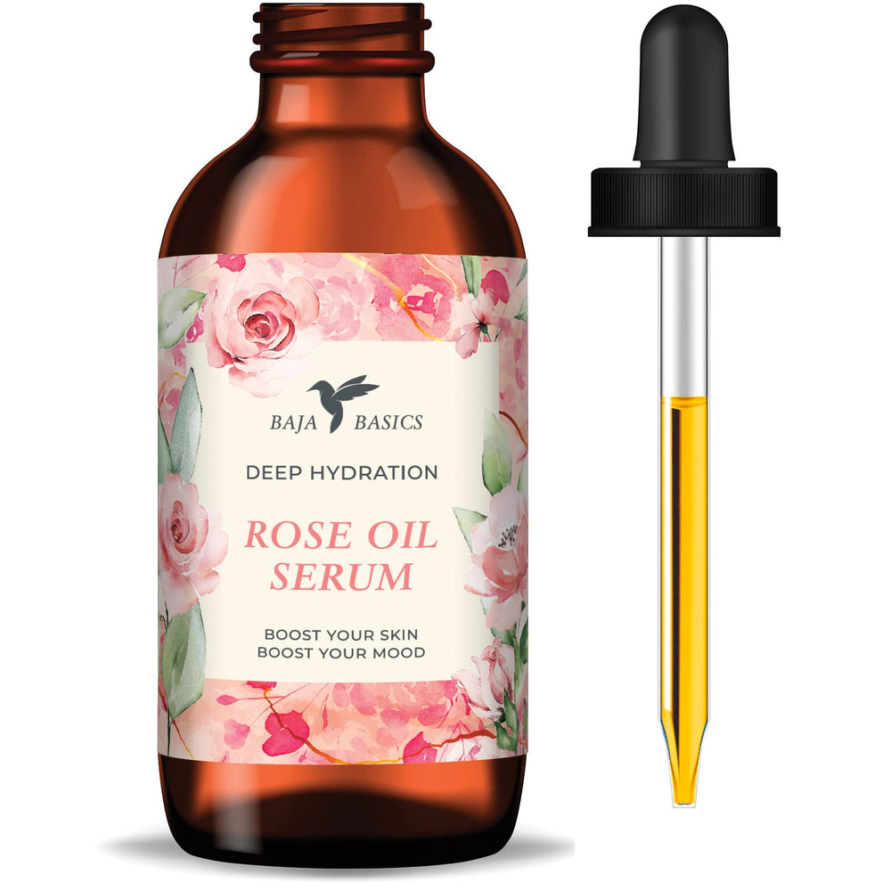 Baja Basics Rose Oil for face 1oz hydrates with calming aroma for radiant skin